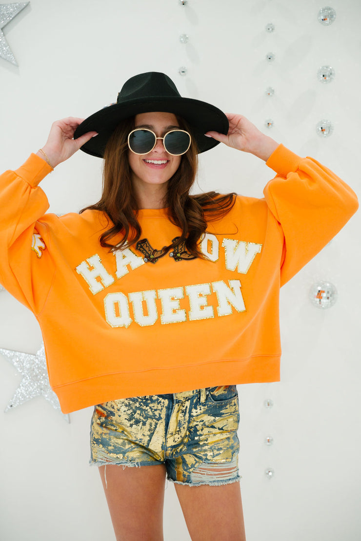 HALLOWQUEEN ORANGE PULLOVER