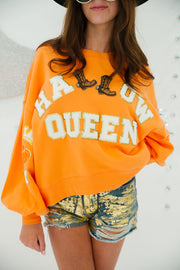 HALLOWQUEEN ORANGE PULLOVER