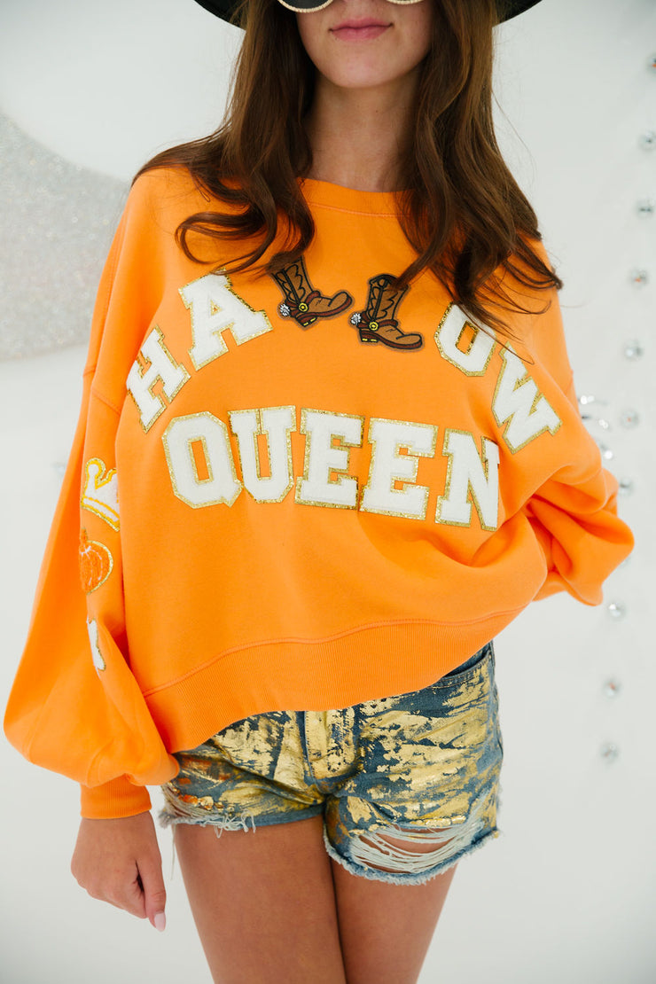 HALLOWQUEEN ORANGE PULLOVER