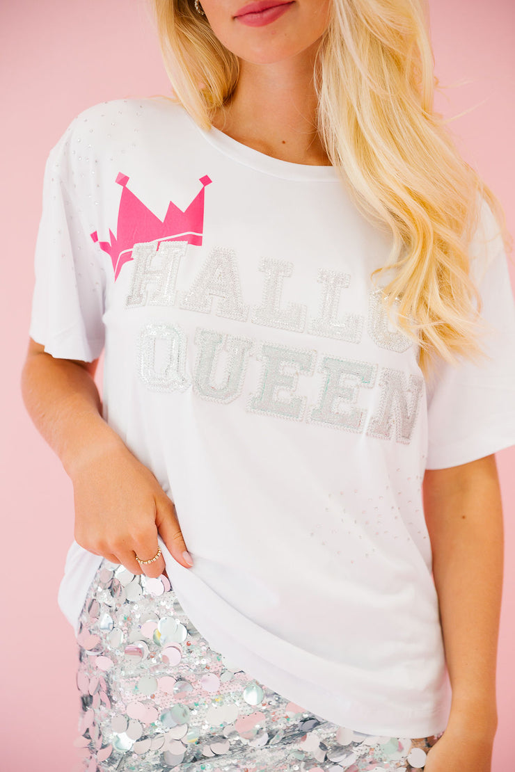 HALLOWQUEEN WHITE TEE