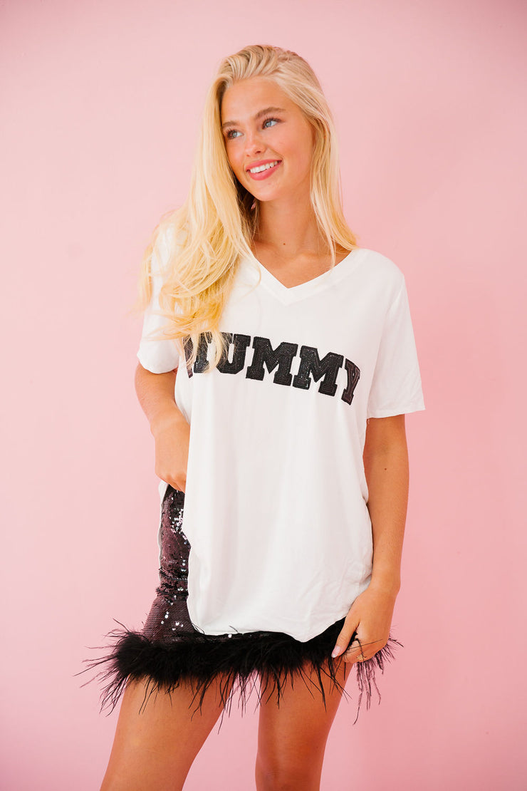 MUMMY VNECK TEE