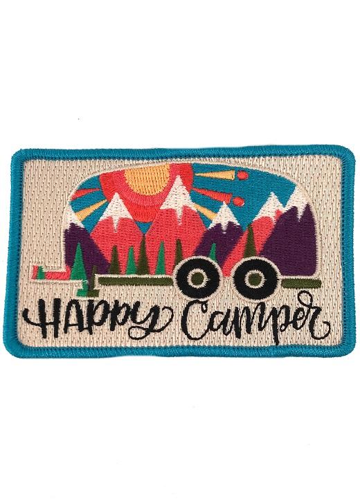 ABSTRACT HAPPY CAMPER PATCH