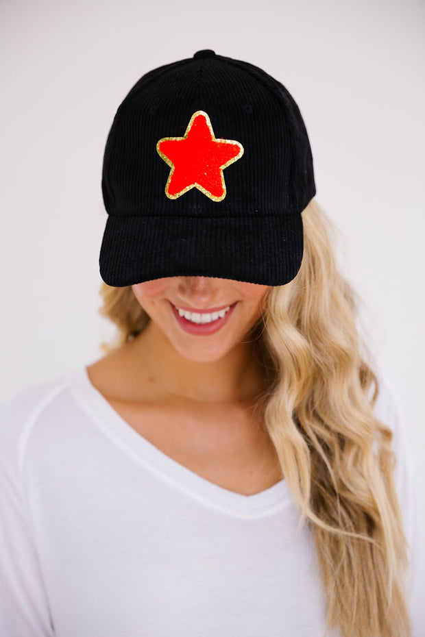 CORDUROY STAR HAT