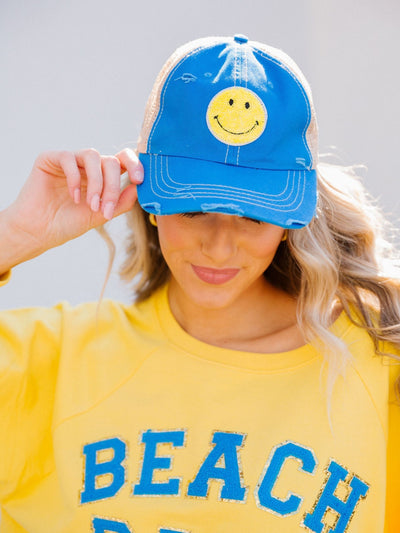 SMILEY BLUE CAP