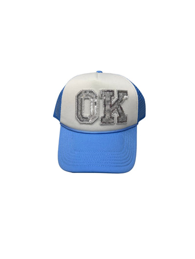 CUSTOM STATE BLUE TRUCKER HAT